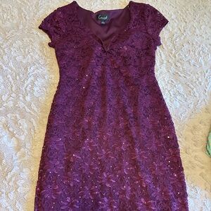 Purple Sequined Cocktail/formal dress